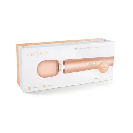 Le Wand Petite Massager Rose Gold USB, 10 Speeds, Travel Set