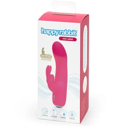 Happy Rabbit Mini Rabbit Intimate System Pink USB 15.2 cm