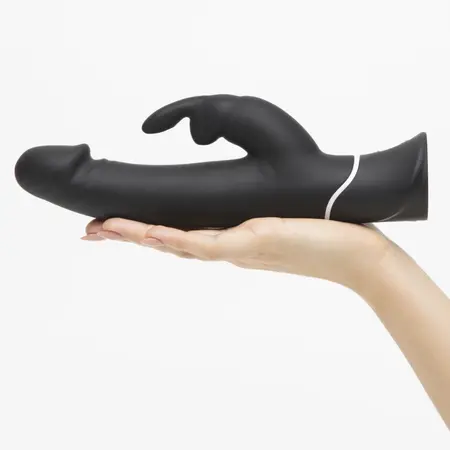 Lovehoney Happy Rabbit Realistic Black Intimate Machine, 15 Modes, USB