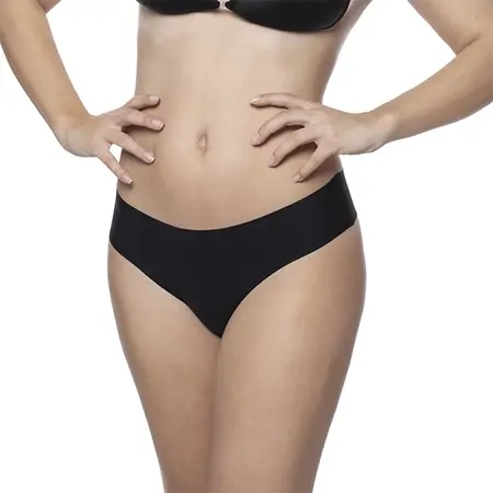 Bye Bra Invisible Hipster Set Nude & Black S - Seamless Comfort 2-Pack