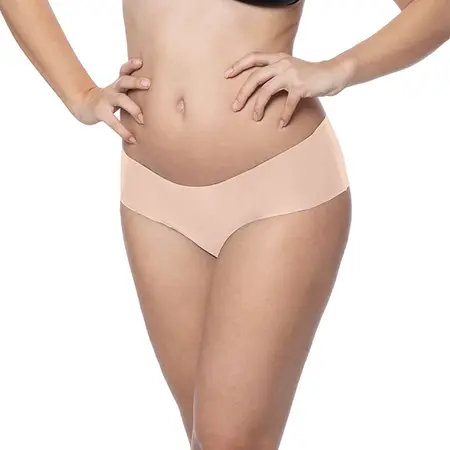 Bye Bra Invisible Hipster Set Nude & Black S - Seamless Comfort 2-Pack
