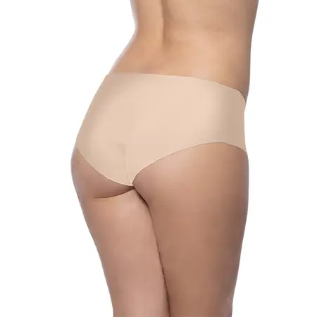 Bye Bra Invisible Hipster Set Nude & Black S - Seamless Comfort 2-Pack