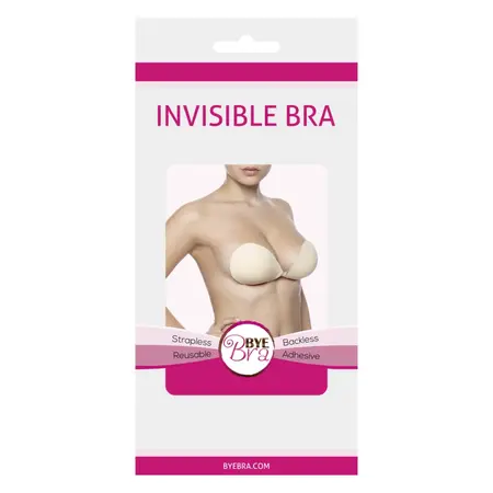 Bye Bra Invisible Bra Nude Cup A - Reusable Adhesive Support