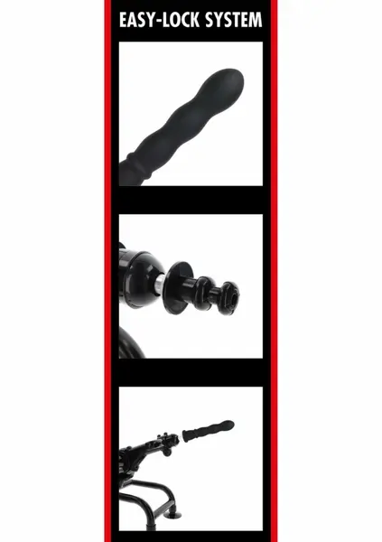 Bangers Wave Dong Easy-Lock 19 cm Silicone Attachment Black