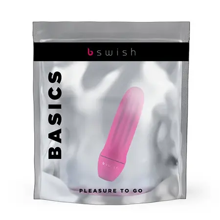 B Swish Bmine Basic Compact Massage Device Magenta 5 Functions Waterproof