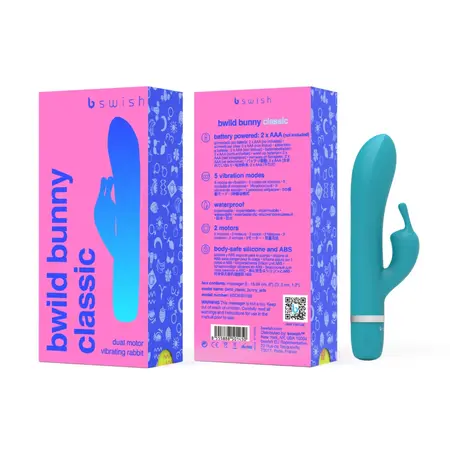 B Swish Bwild Classic Bunny Jade - Silicone Dual-Motor Intimate Device