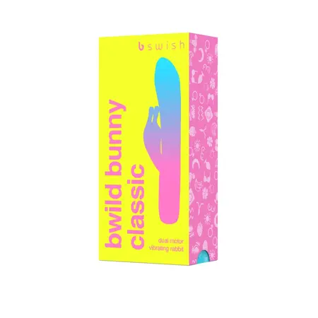 B Swish Bwild Classic Bunny Guava 5-Function Silicone Massager Pink