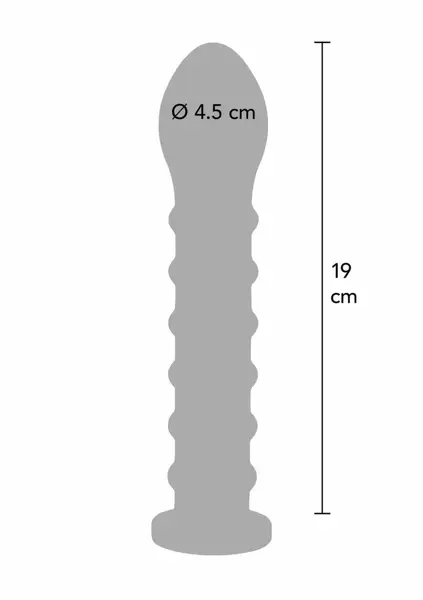 Bangers Easy-Lock Ribbed Model 19 cm Silicone, Universal System
