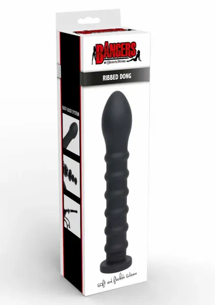 Bangers Easy-Lock Ribbed Model 19 cm Silicone, Universal System