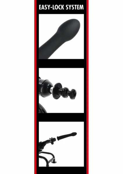 Bangers Smooth Dong Easy-Lock 19 cm Silicone Attachment Black