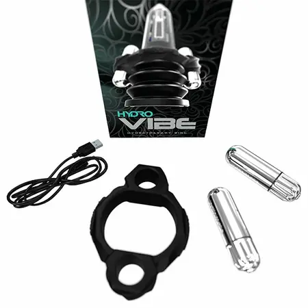Bathmate HydroVibe Hydrotherapy Ring Black - Vibrating Water System