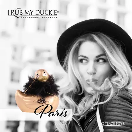 Big Teaze Toys I Rub My Duckie 2.0 Paris Gold Waterproof Massager