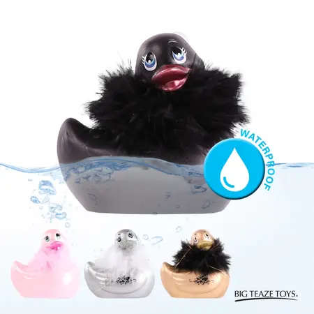 BigTeazeToys I Rub My Duckie 2.0 Paris Black - Waterproof Massager