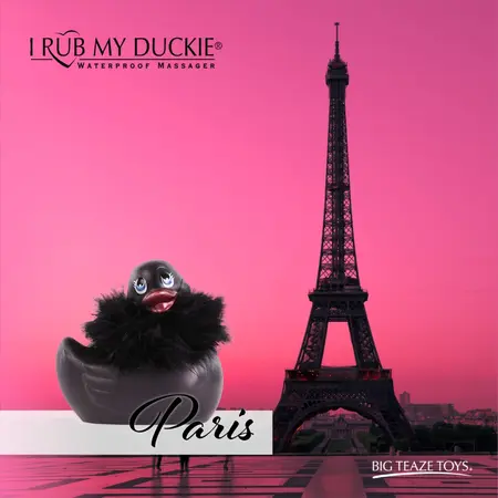 BigTeazeToys I Rub My Duckie 2.0 Paris Black - Waterproof Massager