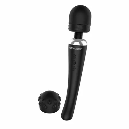 Bodywand Curve Rechargeable Wand Massager Black - Flexible Design