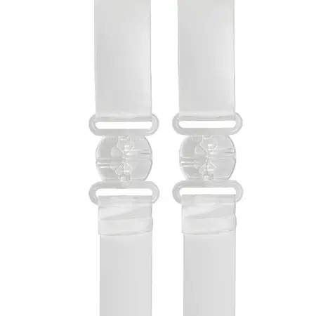 Bye Bra Transparent Low Back Straps - Clear Adjustable Extension 2pcs