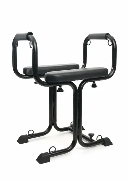 Bangers Bondage Seat with 8 Attachment Points, Padded Armrests, Black