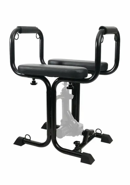 Bangers Bondage Seat with 8 Attachment Points, Padded Armrests, Black
