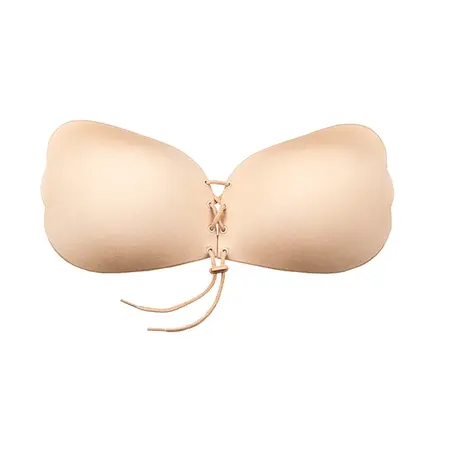 Bye Bra Lace-It Bra D Nude - Adjustable Strapless Adhesive Support