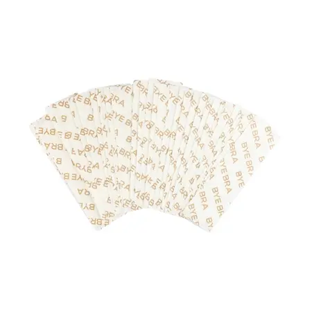 Bye Bra Dress Tape Clear 20 Strips - Extra Wide, 3M Adhesive, Transparent