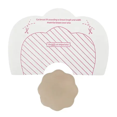 Bye Bra F-H Breast Lift System & Fabric Covers Nude - 3 Pairs