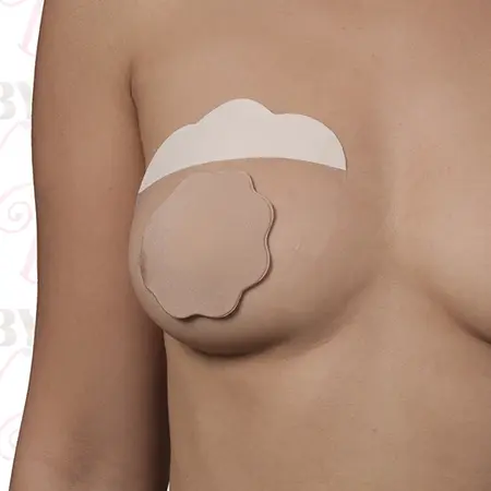 Bye Bra F-H Breast Lift System & Fabric Covers Nude - 3 Pairs