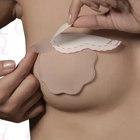 Bye Bra F-H Breast Lift System & Fabric Covers Nude - 3 Pairs