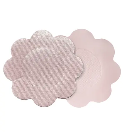 Bye Bra Satin Nipple Covers Nude | 3 Pairs | Flower-Shaped, Ultra-Thin
