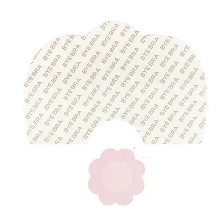 Bye Bra Breast Lift Tape & Silk Covers D-F Nude Set of 3 Pairs