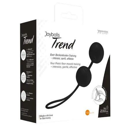 Joydivision Joyballs Trend Duo Black - Anatomical Training System, 3.5 cm