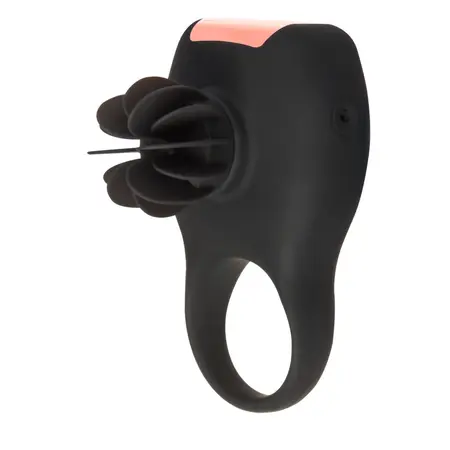 Tokyo Design Glamfit Black - Rotating Silicone Stimulation Ring