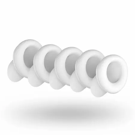 Satisfyer 2 Next Generation Replacement Tips Set of 5 - Soft Silicone Heads