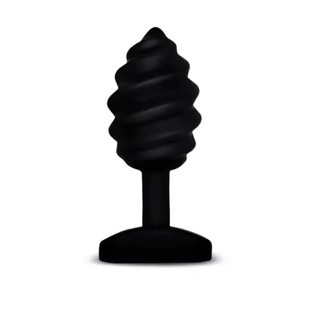 Gvibe Gplug Twist Intimate Silicone Plug with Vibration, 3.9 cm, Black