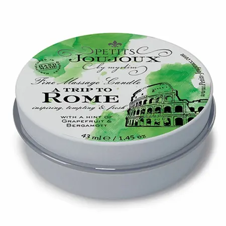 Petits Joujoux Rome Massage Candle 33g - Grapefruit & Bergamot Scent