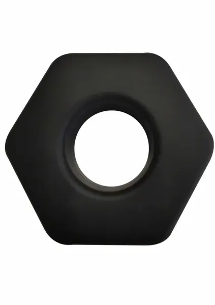 Hidden Desire Hunk Soft Silicone Intimate Support Ring Black