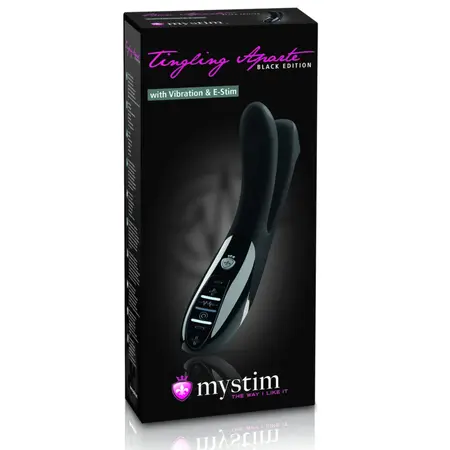 Mystim Tingling Aparte eStim Intimate Machine Black, Medical Silicone