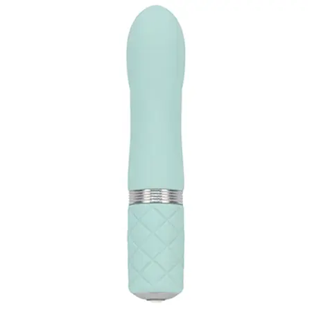 Pillow Talk Flirty Teal Mini Massager - Compact Wireless Silicone Model