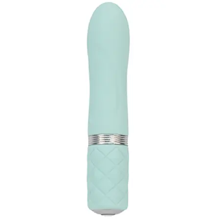 Pillow Talk Flirty Teal Mini Massager - Compact Wireless Silicone Model