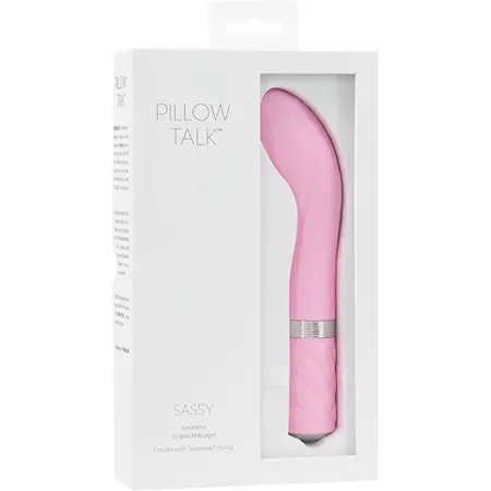 Pillow Talk Sassy Pink Rechargeable Intimate Massager, Silicone, Large Tip