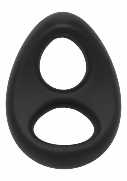 Hidden Desire Stallion C-Ring Soft Silicone Double Support Ring Black