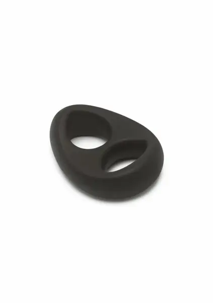 Hidden Desire Stallion C-Ring Soft Silicone Double Support Ring Black