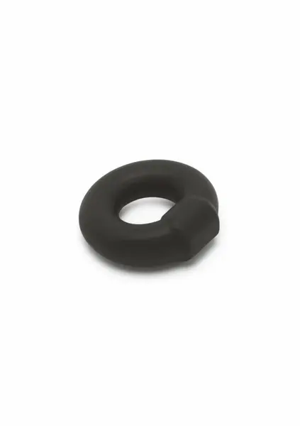 Hidden Desire Stud C-Ring Soft Silicone Adjustable Black