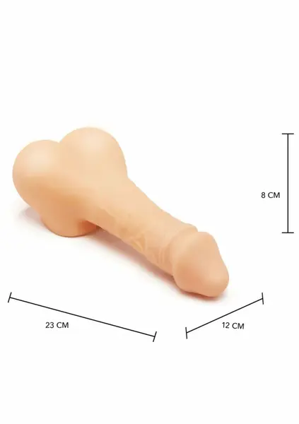 Hidden Desire Big Dick Dipper Compact Intimate Device TPR Black