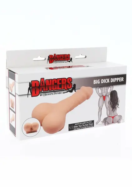 Hidden Desire Big Dick Dipper Compact Intimate Device TPR Black