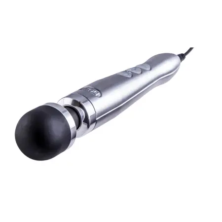 DOXY Number 3 Die Cast Wand Massager Silver, Compact Aluminum Model