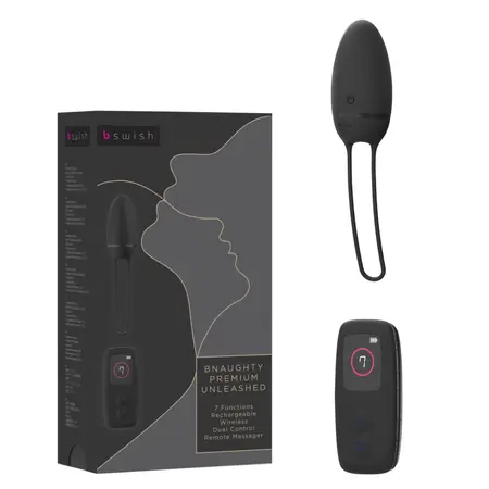 B Swish Bnaughty Premium Unleashed Wireless Bullet Black