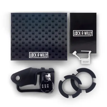 Rimba Lock-a-Willy Adjustable Intimate Chastity System with Number Lock