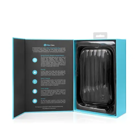 b-Vibe Rimming Petite Black Intimate Rotating Plug 12.5 cm Remote