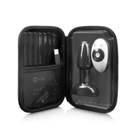 b-Vibe Rimming Petite Black Intimate Rotating Plug 12.5 cm Remote