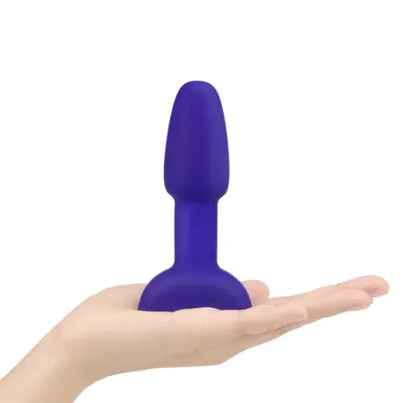 b-Vibe Rimming Petite Plug Purple - Compact Vibrating Silicone Model
